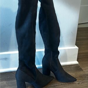 Steve Madden Black Over the Knee Boots